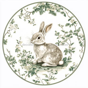 Easter Rabbit Sign, DCO-13316, Sign For Wreath, 10